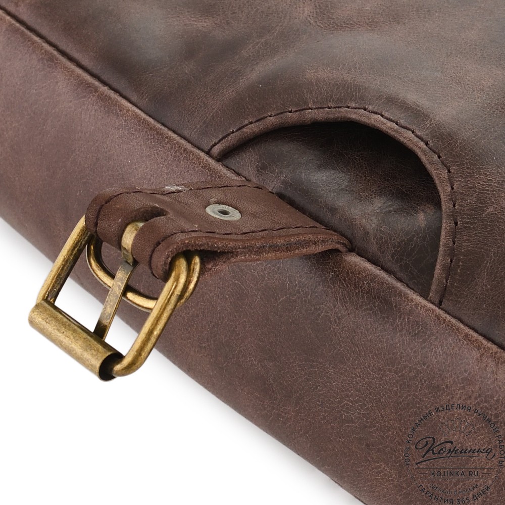  Универсальный кожаный портфель "Диего" (темно-коричневый антик) 